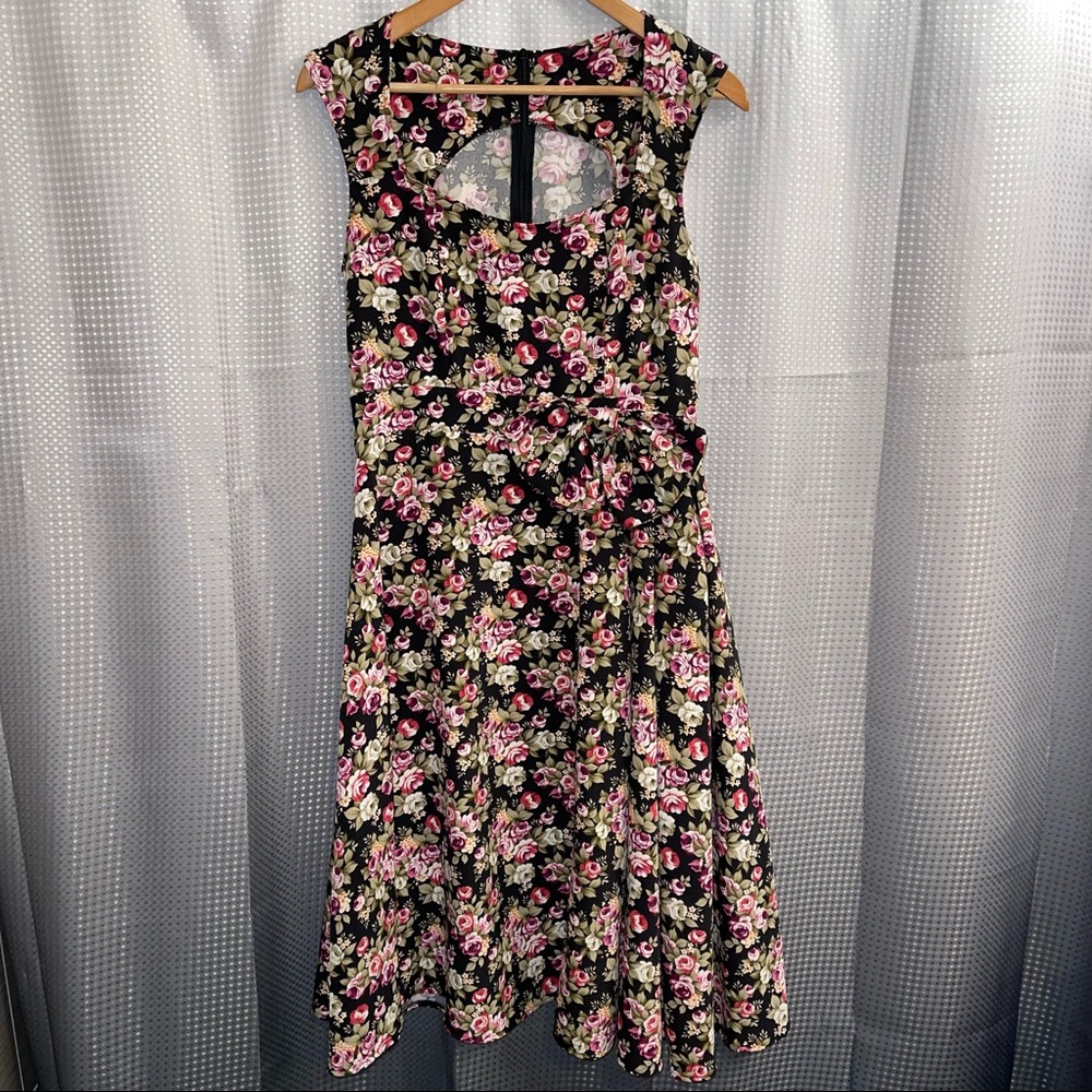 Lindy Bop Retro Style Floral Dress - No Tag or Size
